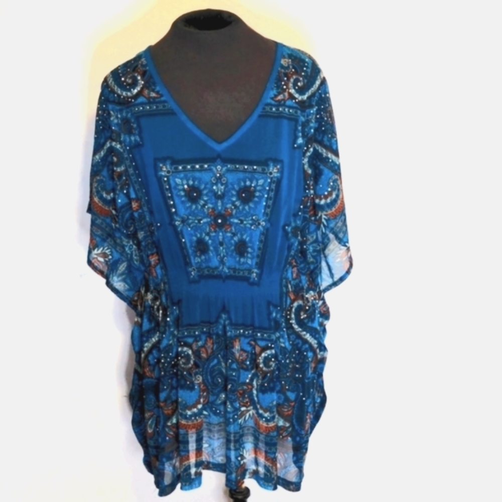 INC International Concepts Blue Tunic
